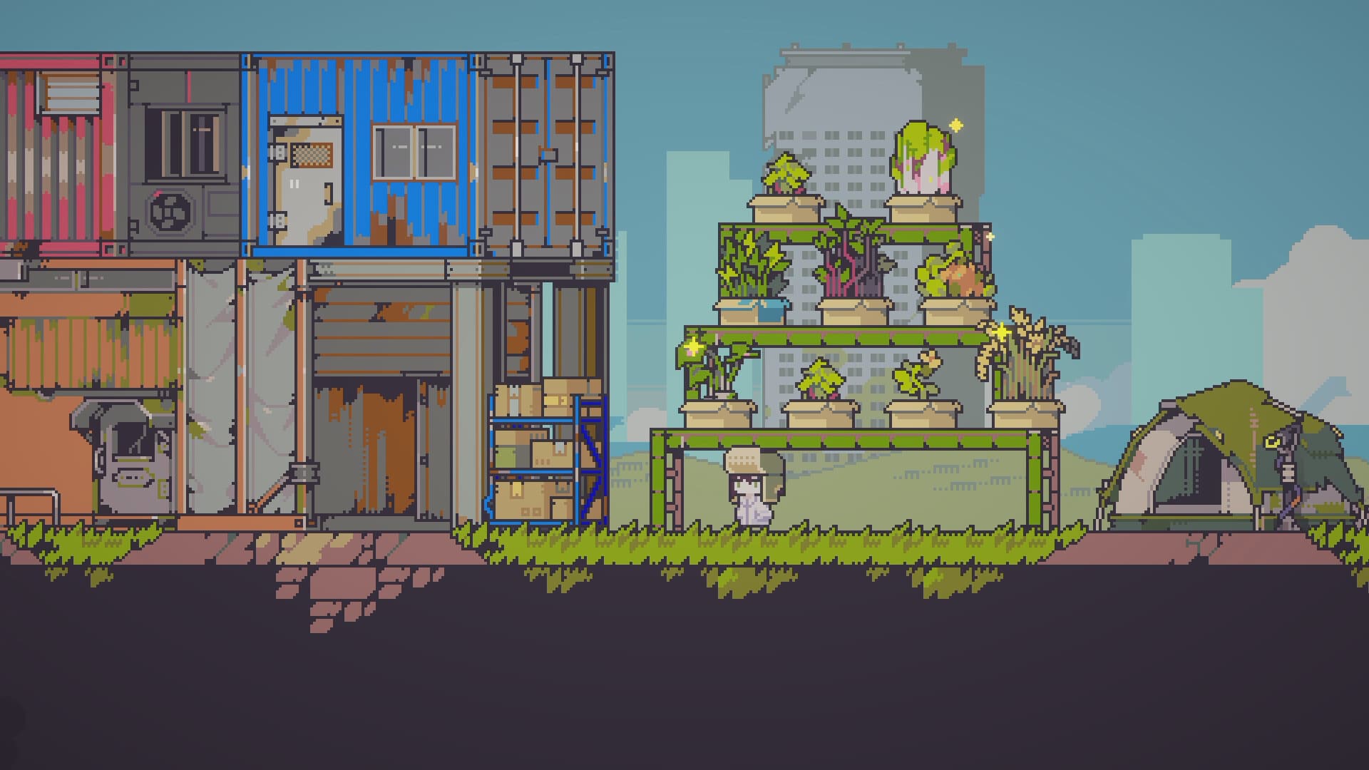 Doloc Town crops growing in planters